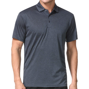 Venta al por mayor de camisetas de polo ajustadas de golf para hombre con logotipo personalizado en 100% algodón poliéster en blanco para Polos diseño de botones en el cuello - Product Image 2