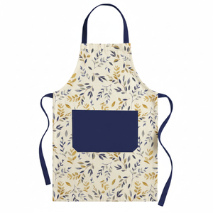 Delantal de Cocina de Algodón Premium con Cuello Ajustable, Delantal Resistente para Hornear y Asar - Product Image 1