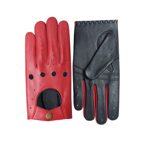 Gants de conduite pour homme en cuir véritable entièrement personnalisables, avec logo et couleur sur mesure, doigts complets, légers, pour le cyclisme et la pêche - Product Image 6