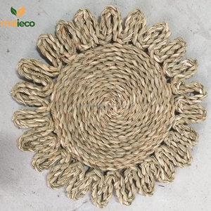 Venta caliente Ecológico Artesanía de bambú Resistente al calor Estilo bohemio Posavasos Mantel de mesa de vidrio Alfombrillas para servir Almohadillas - Product Image 2