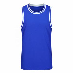 Camiseta de baloncesto de secado rápido para hombre, Camiseta lisa de malla de baloncesto, chaleco deportivo de verano, 100% poliéster, venta al por mayor - Product Image 4