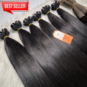 Venta caliente 2025 Bone Straight Super Double Drawn Extensiones de cabello humano vietnamita Paquetes de cabello crudo recto Precio al por mayor - Product Image 3