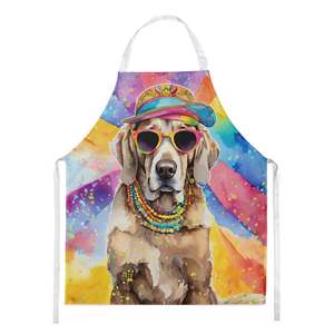 Unisex Large Multicolor Weimaraner Hippie Dawg <b>Apron</b> for <b>Cooking</b> Baking Crafts Gardening-for Adults <b>Men</b> Women Kitchen Server - Product Image 1