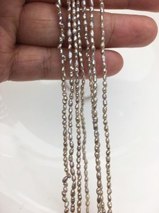 Perlas de Agua Dulce Ovaladas de Color Gris Púrpura AA, 2mm 3mm 4mm, Hebra Suelta, Perlas Cultivadas Genuinas para Suministros de Joyería al por Mayor - Product Image 3