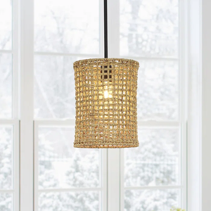 Hot Selling Eco Friendly Natural Seagrass Hanging Lampshade Artisan Woven Ceiling Light Cover - Product Image 5