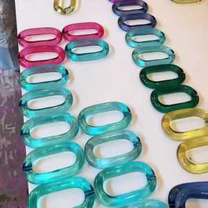 BE - Eslabones de Cadena Hechos a Mano con Resina Epoxi Transparente de Alta Calidad, Decoración Colorida para Colgar en la Pared, Proyectos de Bricolaje, Ángel Artístico de Graduación - Product Image 3