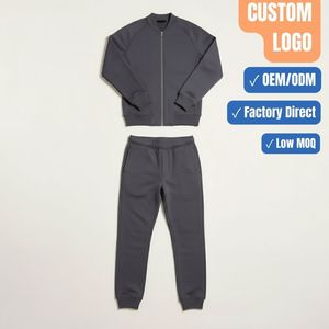 Custom Men Gym Tracksuit Set Zip <b>Jacket</b> and Jogger Pants Training Tracksuit with Custom Logo - Product Image 1