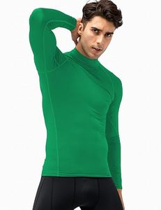 Men's Slim Fit O-Neck <b>Long</b> <b>Sleeve</b> <b>Compression</b> <b>Shirt</b> Eco-Friendly Spandex/Polyester Quick Dry Base Layer for Athletic Training - Product Image 5
