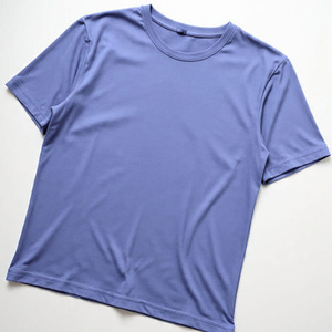 Men T-shirt Short Sleeve Breathable Eco-Friendly Knitted Polyester/Cotton Front O-Neck Printed Solid Blank <b>Design</b> Regular Fit - Product Image 6