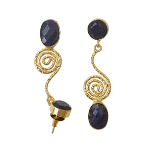 Lightweight long <b>dangle</b> drop <b>gold</b> plated <b>earrings</b> handmade fashion jewelry - Product Image 3