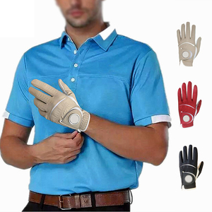 Gant de golf en cuir Cabretta marron clair, respirant, à doigts entiers, à enfiler, pour main droite, unisexe, sport - Product Image 5