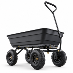 Chariot de jardin robuste à capacité de charge de 600 lb, chariot utilitaire d'extérieur, chariot de plage avec roues tout-terrain pour le camping, les courses, ODGGAD007 - Product Image 1
