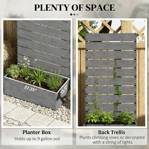 Fioriera Rialzata con Traliccio Elegante Recinzione e Cancelli per Spazi Esterni da Giardino - Product Image 4