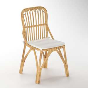 Rattan side <b>chair</b> with handwoven seat superior quality <b>stackable</b> <b>dining</b> <b>chairs</b> for indoor outdoor use - Product Image 5