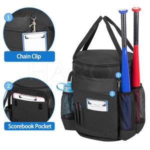 Sac à dos de baseball professionnel pour équipe, avec plusieurs compartiments pour bâtons, gants, casque, chaussures et accessoires - Product Image 2