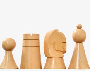 Jeu d'échecs de style tournoi, pièces de 3,5 pouces en bois d'ébène et de buis naturel, au meilleur prix - Product Image 4