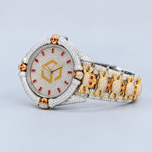 Luxury Stainless Steel Moissanite Diamond Iced Out <b>Watch</b> Men Women Fashion Wristwatch - Product Image 1