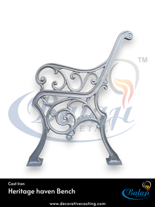 Premium Ornamental Cast Iron Patio <b>Bench</b> Modern Durable Water Resistant Eco-Friendly 2-Seater Outdoor Hotel Villa Mall Design - Product Image 5