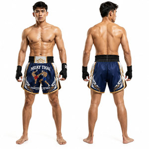 กางเกงมวยไทย MMA คิกบ็อกซิ่ง ศิลปะการต่อสู้ แบบยืดได้ ผลิตตามสั่ง ขายส่ง ไซส์ใหญ่ สำหรับผู้ชายและผู้หญิง - Product Image 2