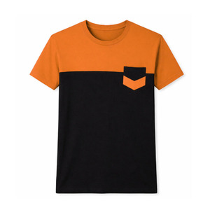 Custom Logo Embroidered Knitted Men's T-Shirts Regular Solid <b>Design</b> Anti-Pilling Loose Fit Polyester/Cotton Custom Logo Printing - Product Image 5