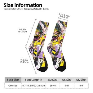 Chaussettes de sport unies imprimées par transfert thermique, respirantes, séchage rapide, en polyester/nylon, décontractées, pour adulte, taille unique, épaisseur standard - Product Image 5
