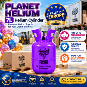 Cilindro de Helio de 7L con Certificación CE, Fabricado en Europa para Compradores Mayoristas - Product Image 1