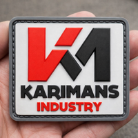 Écussons 3D en PVC personnalisés avec logo, étiquettes en silicone gaufrées pour vêtements, patchs en caoutchouc souple en PVC pour casquettes, chapeaux et vêtements