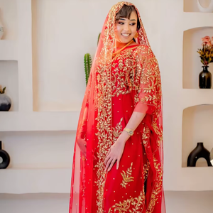 ชุดอาบายะเจ้าสาวประดับลูกปัดคาทดานาอย่างดี ดีไซน์อาบายะสำหรับผู้หญิงมุสลิมชาวแอฟริกัน คุณภาพดีที่สุด ราคาโรงงาน ดีไซน์ปี 2026 - Product Image 1