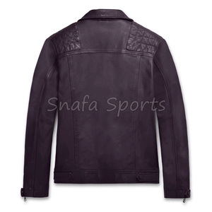 Chaqueta de cuero personalizada de alta calidad para hombre, estilo con cremallera, chaqueta de cuero para hombre en venta a precio de mayoreo. - Product Image 2