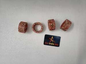 Premium Quality Classic Style Eco-Friendly Durable Napkin Rings Natural Stone Embedded <b>Epoxy</b> Resin Wedding <b>Table</b> Napkin Ring - Product Image 4