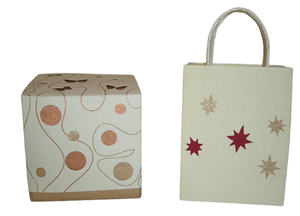 Sac de shopping pliable en carton personnalisé avec poignée en coton et ruban, avec votre propre logo, sac fourre-tout cadeau, sacs à main - Product Image 3