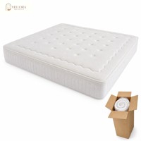 Matelas à ressorts ensachés King Size 183x203 avec mousse à mémoire de forme, mousse multicouche et feutre tricoté, personnalisable OEM pour chambre, école, hôpital