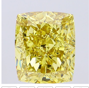 Diamante Cultivado en Laboratorio con Certificación IGI, Corte Cojín de 8.03 CT, Color Amarillo Intenso, Claridad VS1, CVD LG 640454303, Joyería ROYAL GEMS - Product Image 1