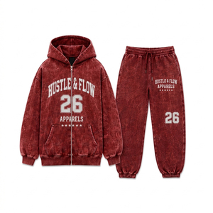 <b>Men's</b> Customized Made Lightweight Casual Wear <b>Tracksuits</b> 2-Piece Set 100% Cotton Fleece Made <b>Men</b> Pullover <b>Tracksuits</b> - Product Image 1