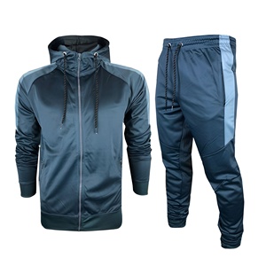 Ensemble de survêtement à capuche pour homme, fermeture éclair, vêtements de sport OEM ODM, vêtements de jogging et de gym personnalisés - Product Image 6