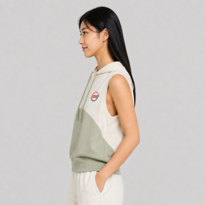 Premium Women <b>Sleeveless</b> <b>Hoodie</b> Custom Logo Soft Cotton Fleece Breathable Comfortable Casual Streetwear <b>Sleeveless</b> <b>Hoodie</b> - Product Image 3