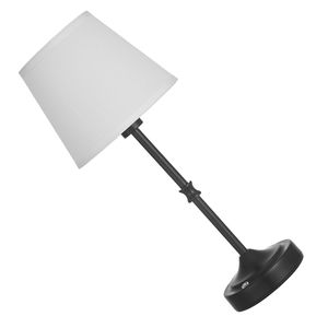 Lampada da Scrivania Ricaricabile Senza Fili 5200mAh con 3 Livelli di Luminosità, Paralume in Tessuto, Temperatura Colore 2700-3000K per lo Studio - Product Image 1