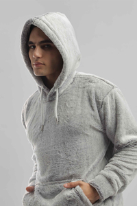 Sweat à capuche sport OEM personnalisé pour homme, coupe classique, en molleton bouclette 100% coton lavé, respirant et à séchage rapide - Product Image 3