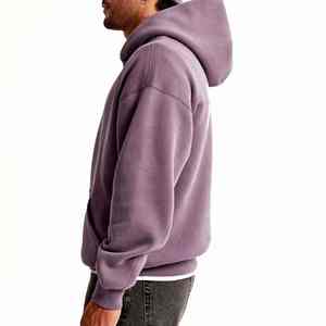 Sweat-shirt à capuche unisexe en tricot pour hommes, coupe oversize, vente en gros, nouvelle mode, polaire épaisse, grandes tailles, sweats à capuche personnalisés pour hommes - Product Image 2