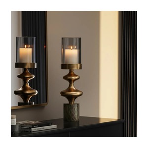 Ensemble de trois porte-bougies texturés noir mat pour la décoration intérieure - Product Image 4