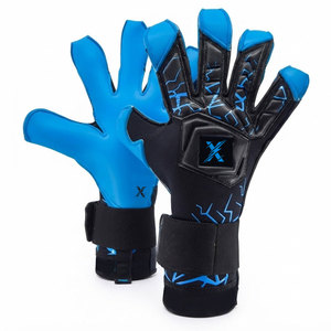 Gants d'entraînement de gardien de but de football en cuir respirant avec paume en latex et sangle de poignet pour le gardiennage - Fournisseur de choix - Product Image 1
