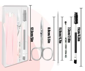 Kit de pinces à épiler professionnelles pour femmes, pinces à épiler pour l'épilation du visage, pinces à épiler professionnelles pour sourcils, logo personnalisé - Product Image 6