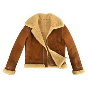 <b>Men's</b> Winter Real Sheepskin <b>Shearling</b> Fur <b>Jacket</b>/Real Brown Sheepskin Winter <b>Jacket</b> Brown/Latest Sheepskin Fur <b>Jacket</b> for <b>Men</b> - Product Image 1
