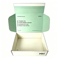 Boîte d'expédition en carton écologique réutilisable avec fermeture magnétique personnalisée, marque MingHui, pour le commerce électronique, vêtements, cosmétiques