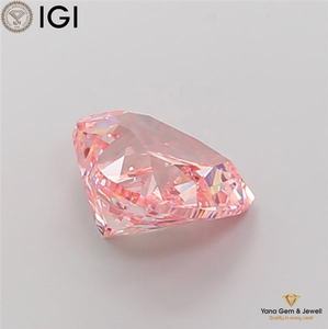 เพชรสีชมพูสดใสระดับ VS1 รูปหัวใจ น้ำหนัก 5.00 กะรัต ผลิตในห้องปฏิบัติการ พร้อมใบรับรอง IGI สำหรับจี้เครื่องประดับสุดหรู - Product Image 6