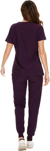 High Quality Comfortable Knitted Polyester/Cotton Quick Dry Breathable <b>Scrub</b> <b>Sets</b> for Nurses Clinics Women's Medical Uniforms - Product Image 2
