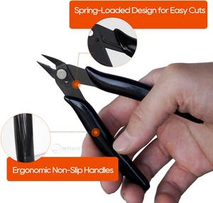 Pince coupante micro-fils en acier inoxydable 170 pour bijoux, artisanat, bricolage de précision, impression 3D et supports de serre-câbles - Product Image 5