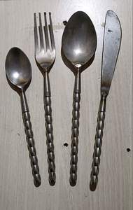 Ensemble de couverts d'hôtel, Couverts de restaurant en gros, Ensemble de couverts occidentaux, Ensemble de couverts vintage, Ensemble de couverts faits à la main, Couverts en gros - Product Image 2