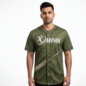 Maillot de baseball athlétique avec texture de sublimation lisse, idéal pour l'entraînement et la mode décontractée - Product Image 1