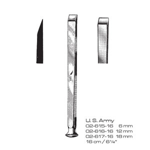 INSTRUMENTS CHIRURGICAUX IAA Levier à os 16cm/6, Pince à os en acier inoxydable réutilisable, Tailles 6-18mm, Certifié CE pour os - Product Image 1